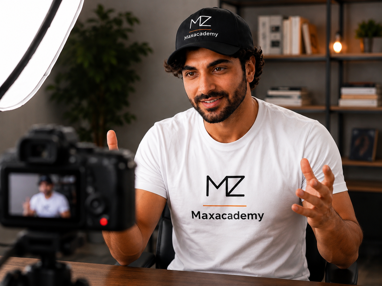 Dr Max filming a YouTube health video